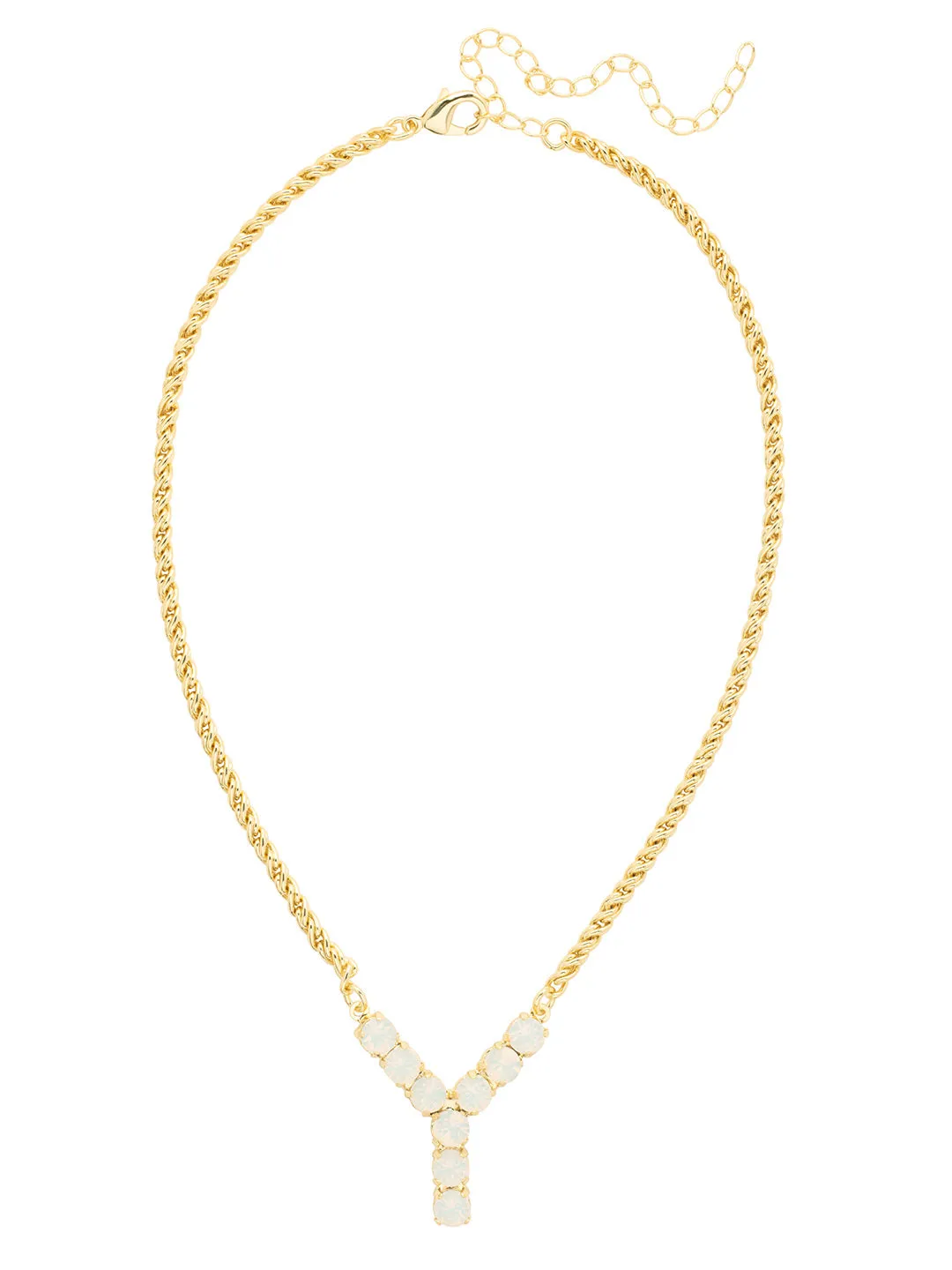 Y Initial Rope Pendant Necklace - NFK44BGWO